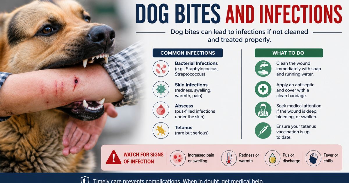 Dog bites and infections