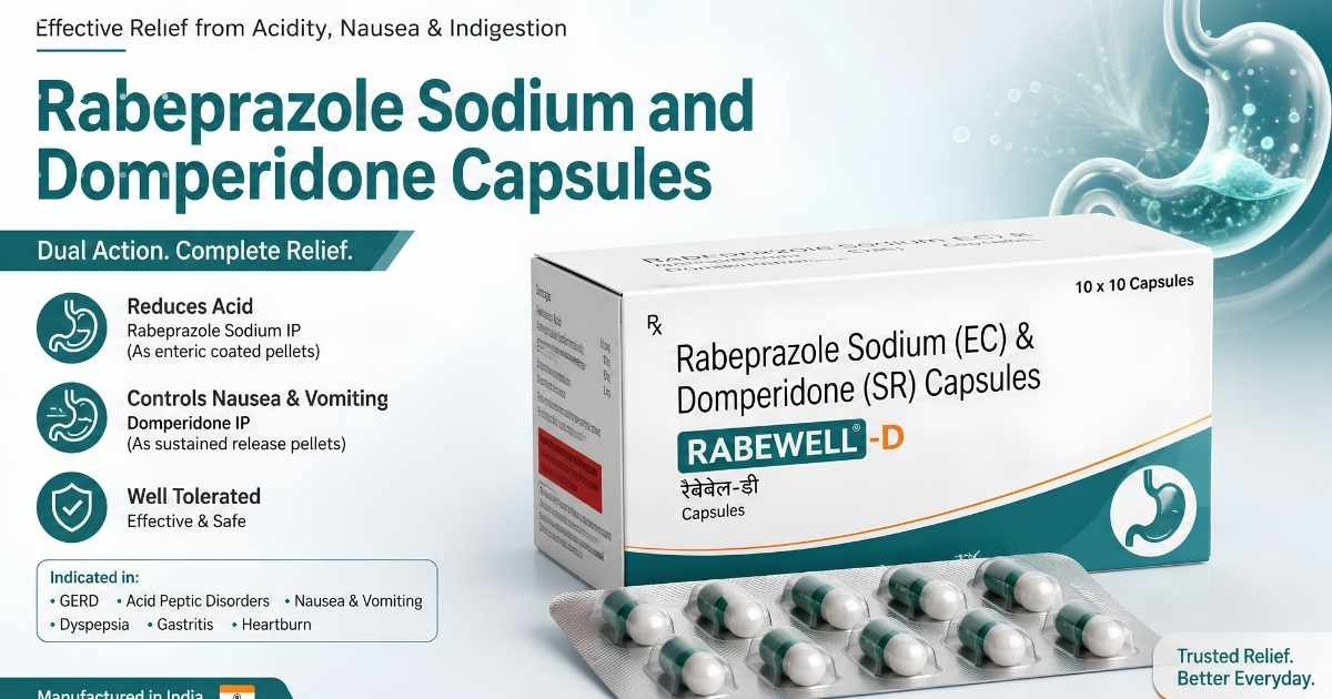 Rabeprazole Sodium and Domperidone Capsules in India